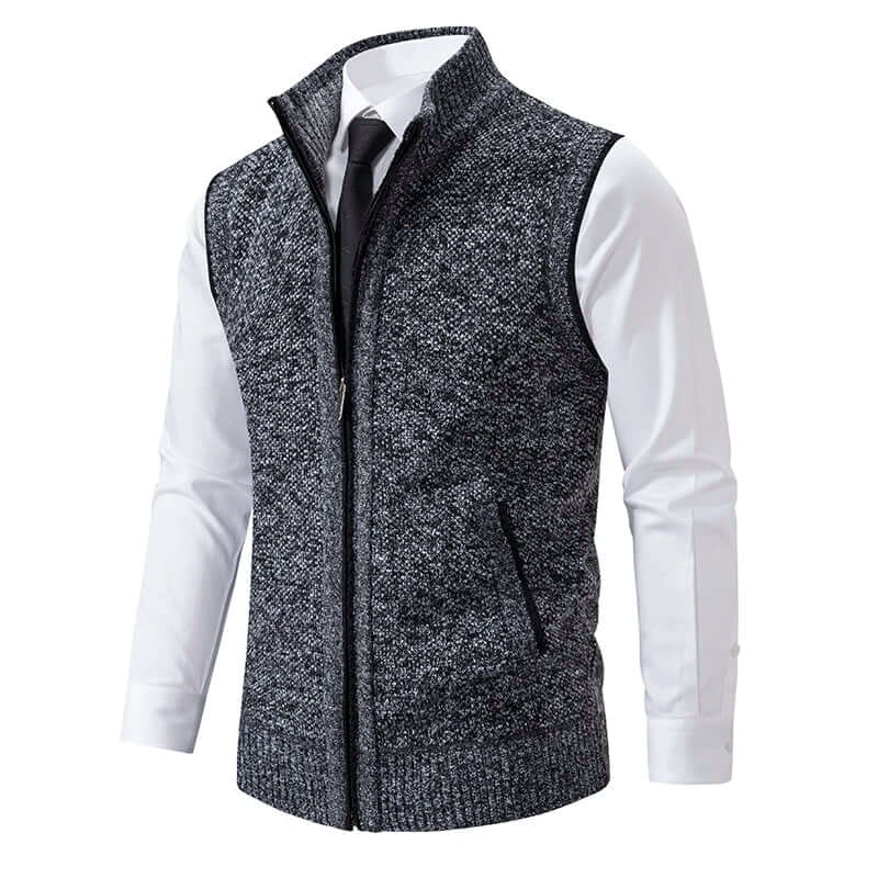 Men's Knitted Cardigan with Pockets