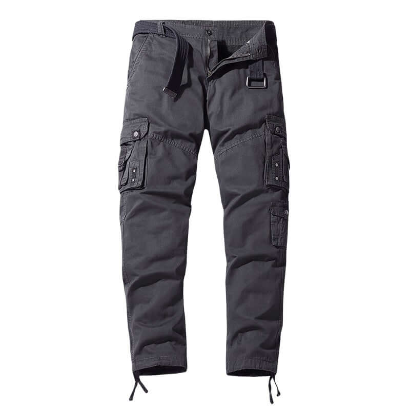 Men's Relaxed Fit Cargo Trousers with Adjustable Cuffs