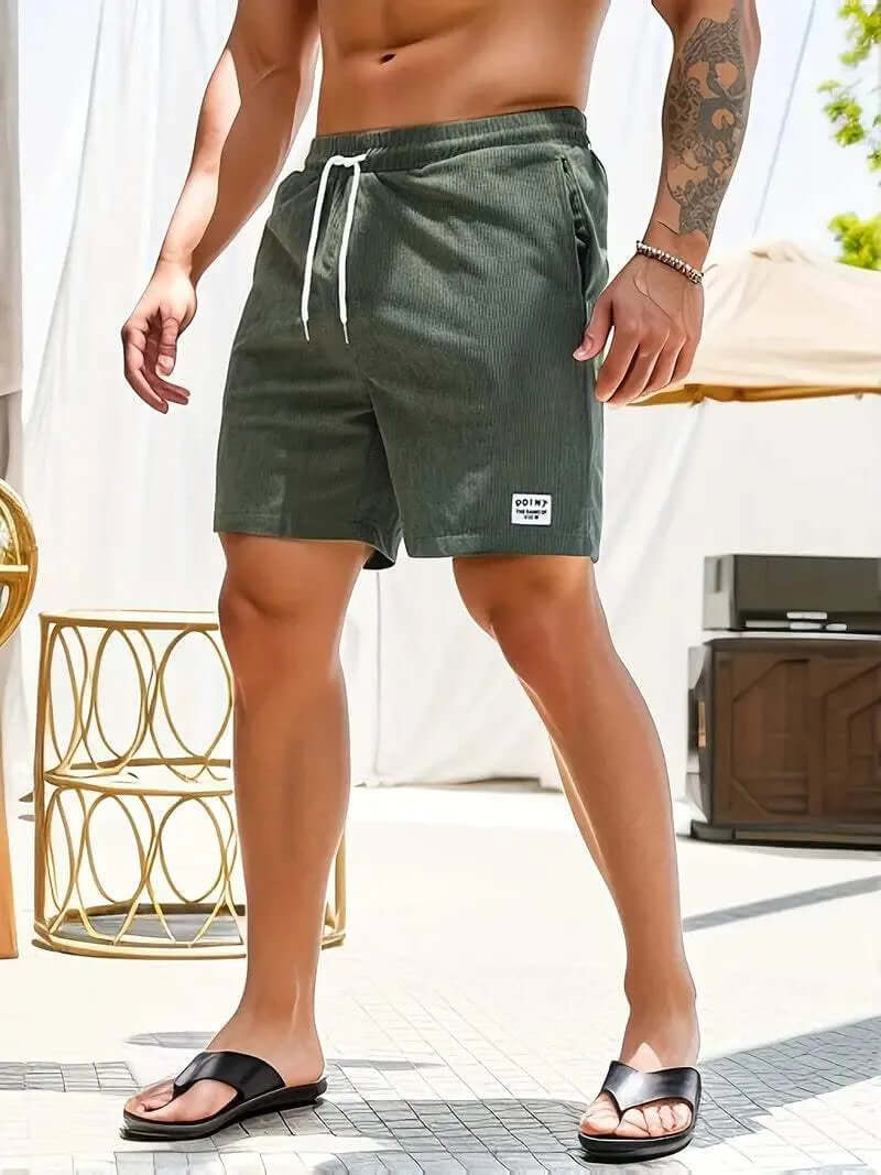 Men's Lightweight Casual Shorts with Drawstring