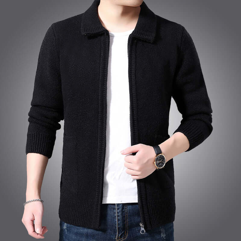 Men's Versatile Zip Cardigan