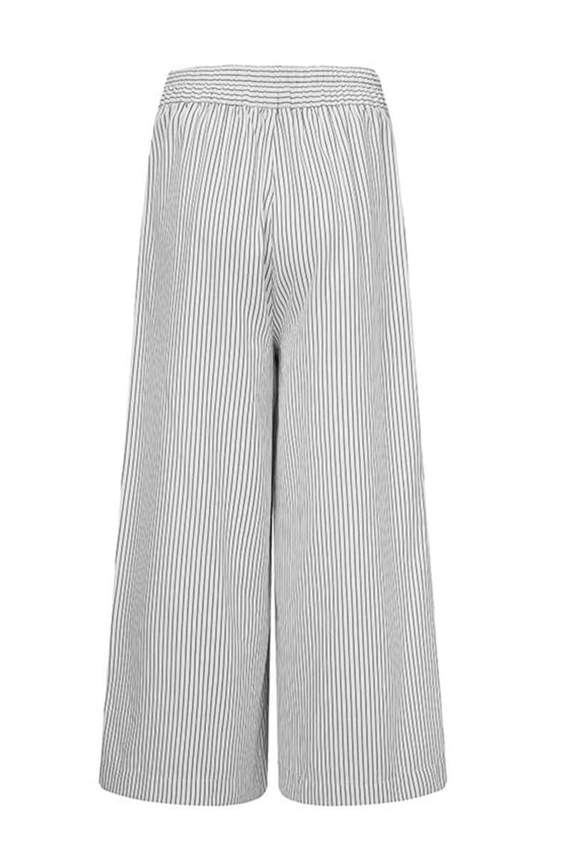 Women's Striped High-Waist Wide Leg Pants