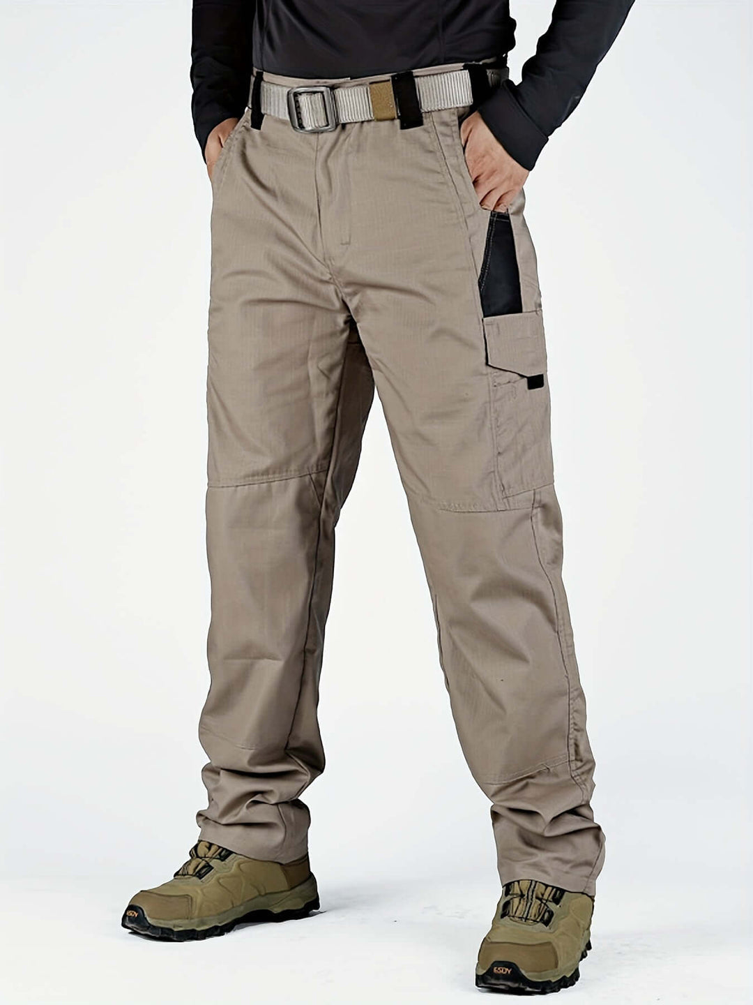 Men's Relaxed Fit Multi-Pocket Cargo Trousers
