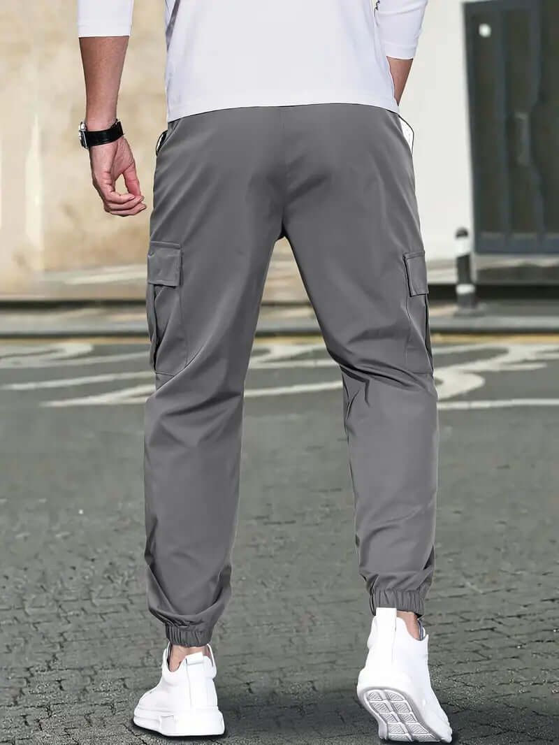 Stretch Fit Casual Trousers with Pockets