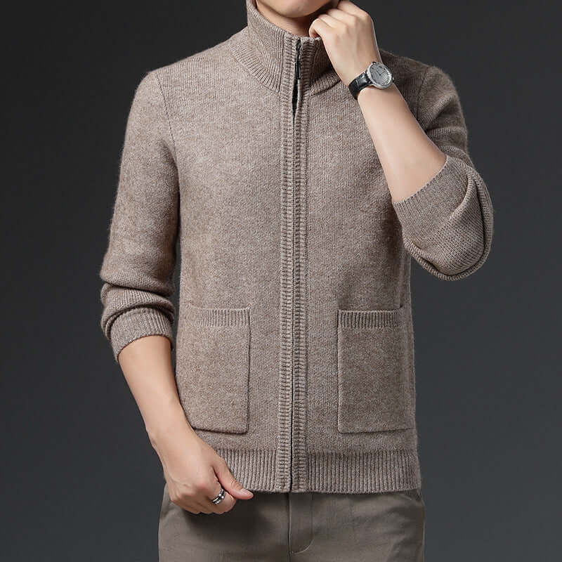Men's Versatile Zip Cardigan