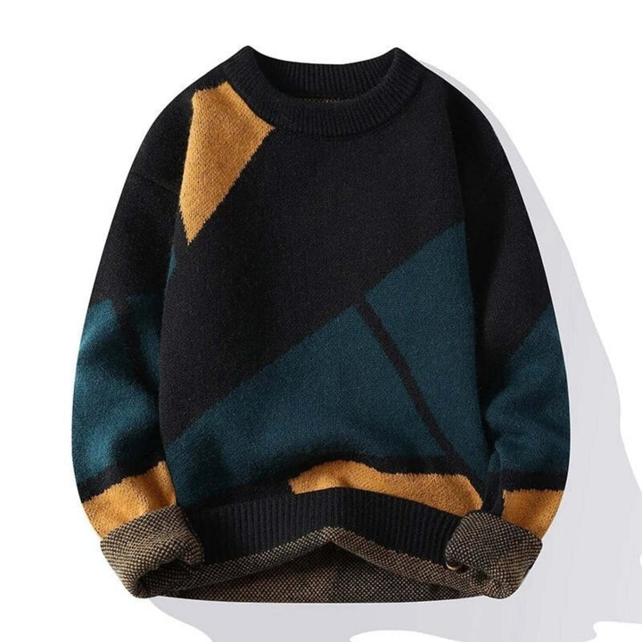 Men's Knitted Sweater - Warm Cotton