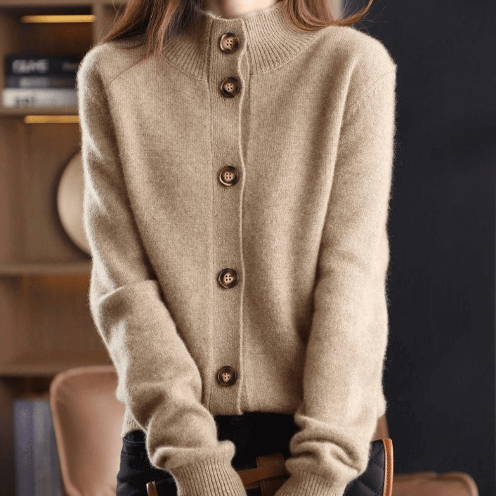 Elegant Women's Cashmere Cardigan