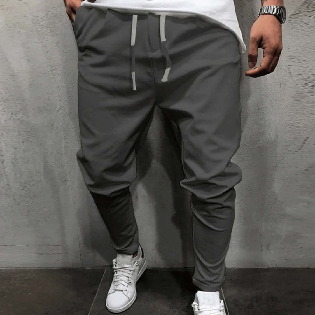 Men's Tapered Fit Joggers - Elastic Waist & Cuffs