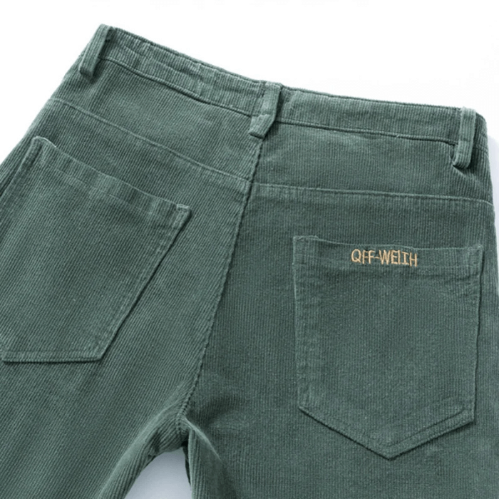 Men's Fleece-Lined Corduroy Winter Pants