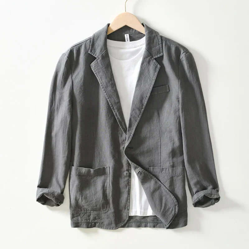 Men's Cotton Two-Button Blazer