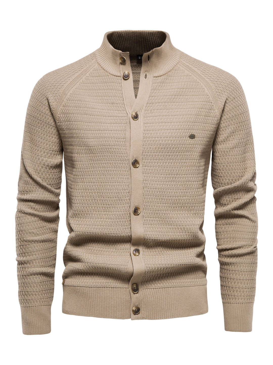 Men's Cotton Blend Knitted Cardigan Sweater