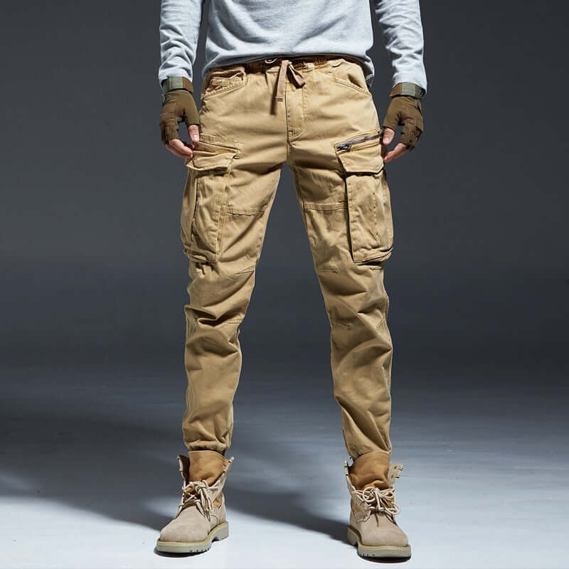 Men's Elastic Waist Cargo Pants