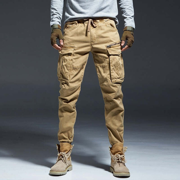 Men's Elastic Waist Cargo Pants