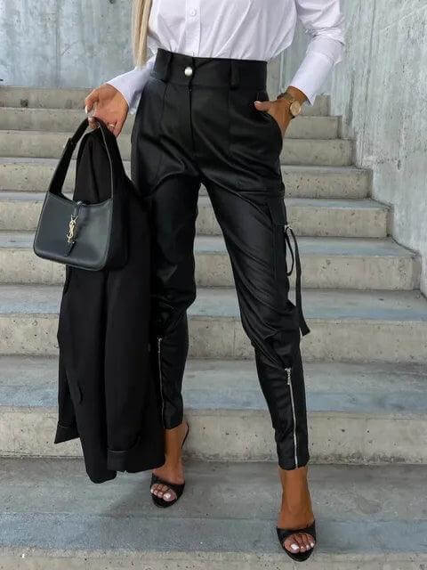 Women's Wide Leg High Waist Trousers
