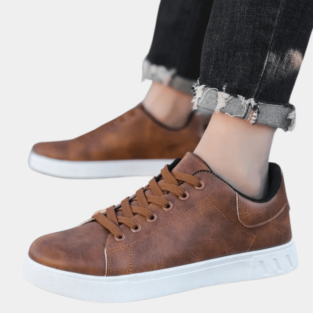 Men's Casual Low-Top Synthetic Leather Trainers