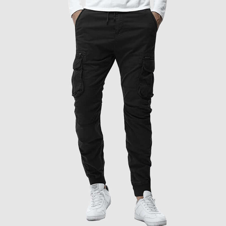 Men's Elastic Waist Pants with Pockets