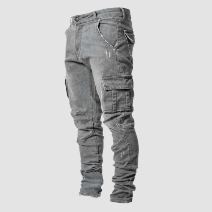 Men's Slim Fit Stacked Casual Jeans