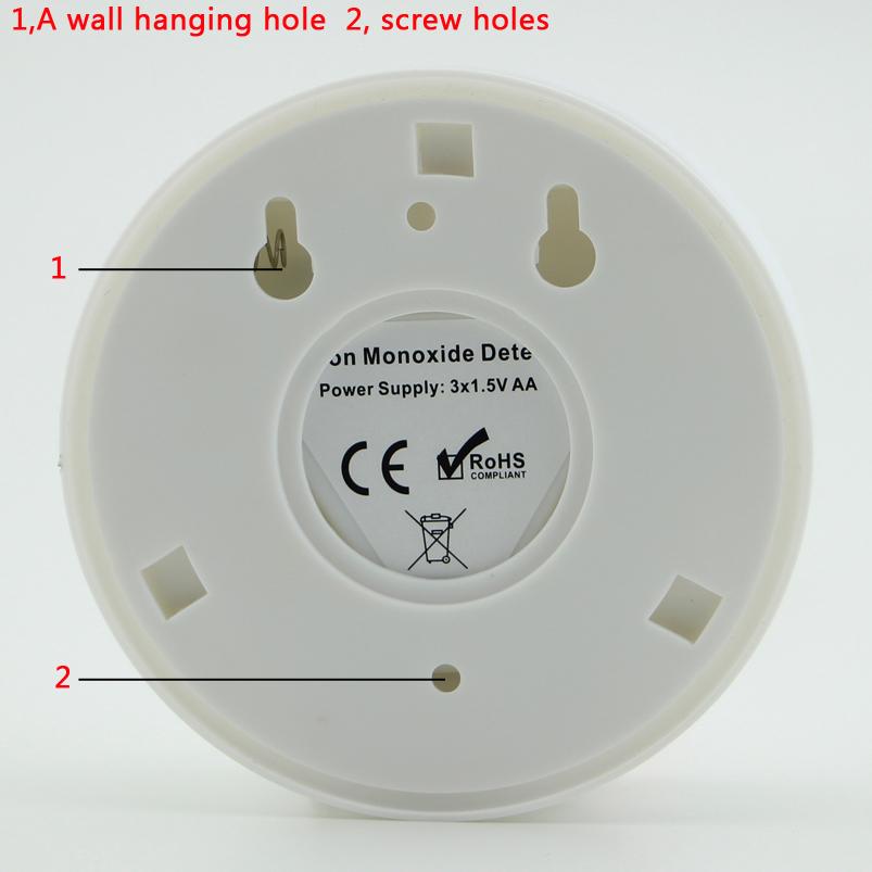 "Compact digital smoke and carbon monoxide detector with LCD display and dual detection for enhanced home safety."