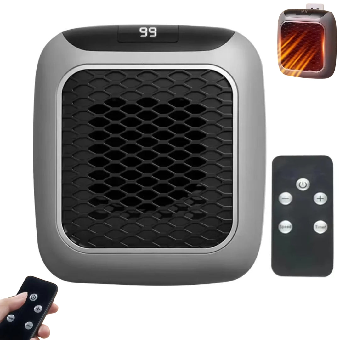 "Compact Mini Electric Radiator 800W, portable ceramic heater, sleek design, perfect for efficient home heating solutions."