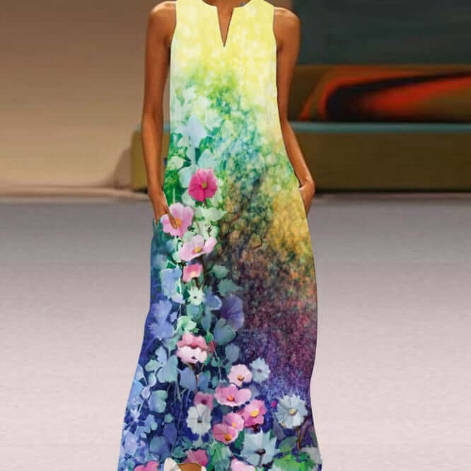 Sleeveless Summer Midi Dress