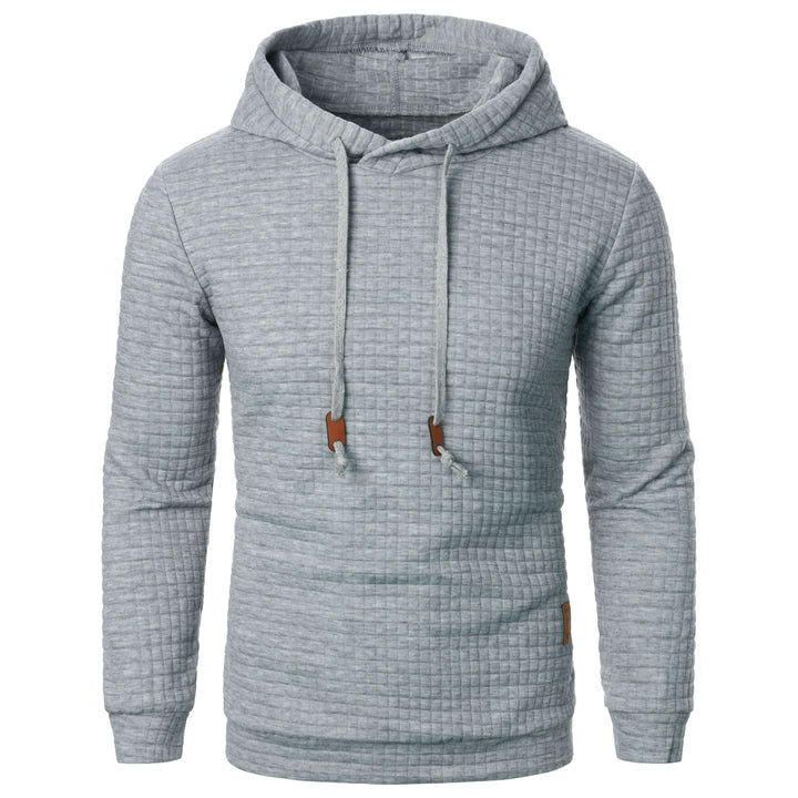 Men's Casual Check Pattern Hoodie