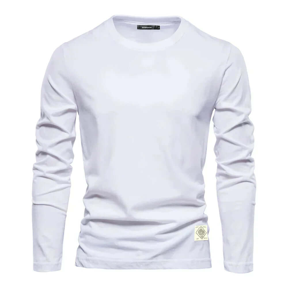 Men's Cotton Blend Casual Long Sleeve T-Shirt