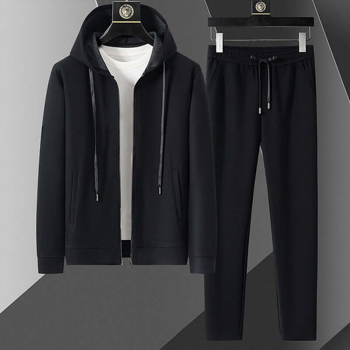 Men's Slim Fit Cotton Blend Hoodie and Joggers Set