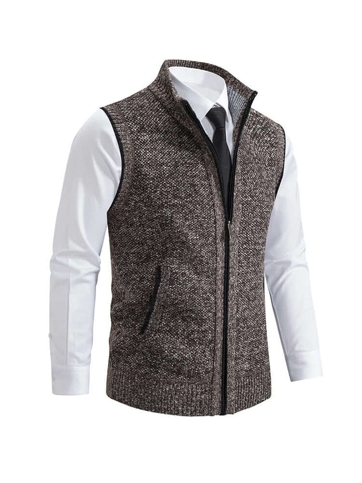 Men's Knitted Cardigan with Pockets