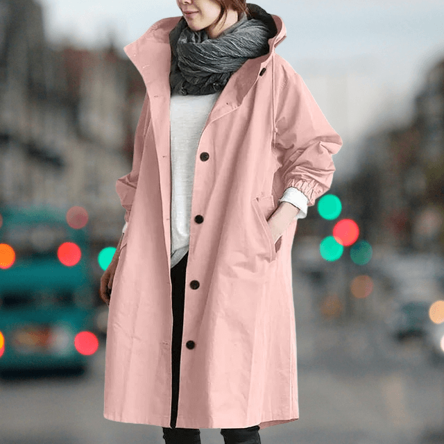 Women's Waterproof Teddy Lined Trench Coat