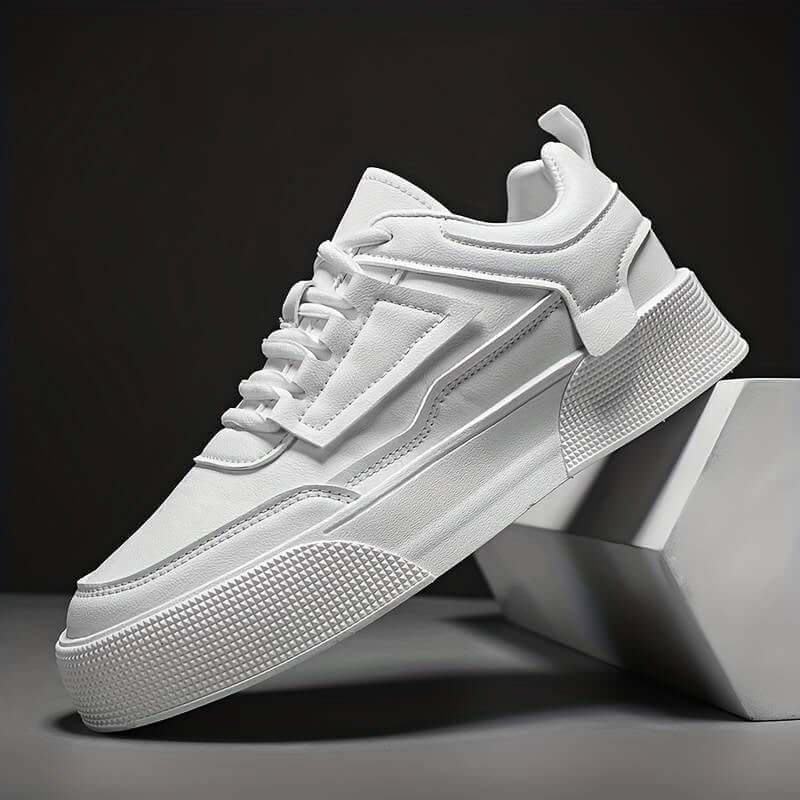 Men's White Platform Trainers