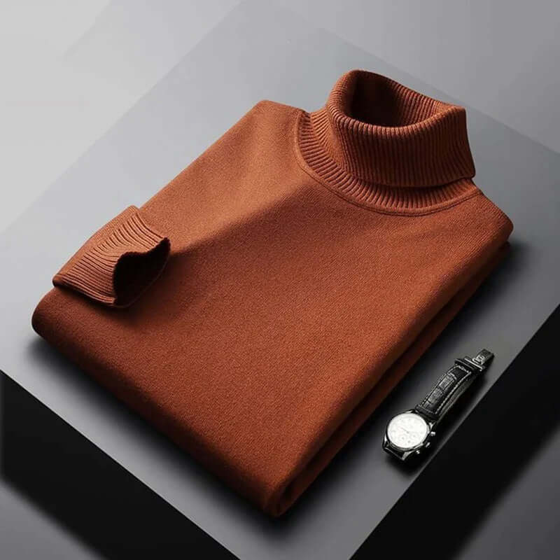 Men's Slim Fit Knitted Turtleneck Sweater