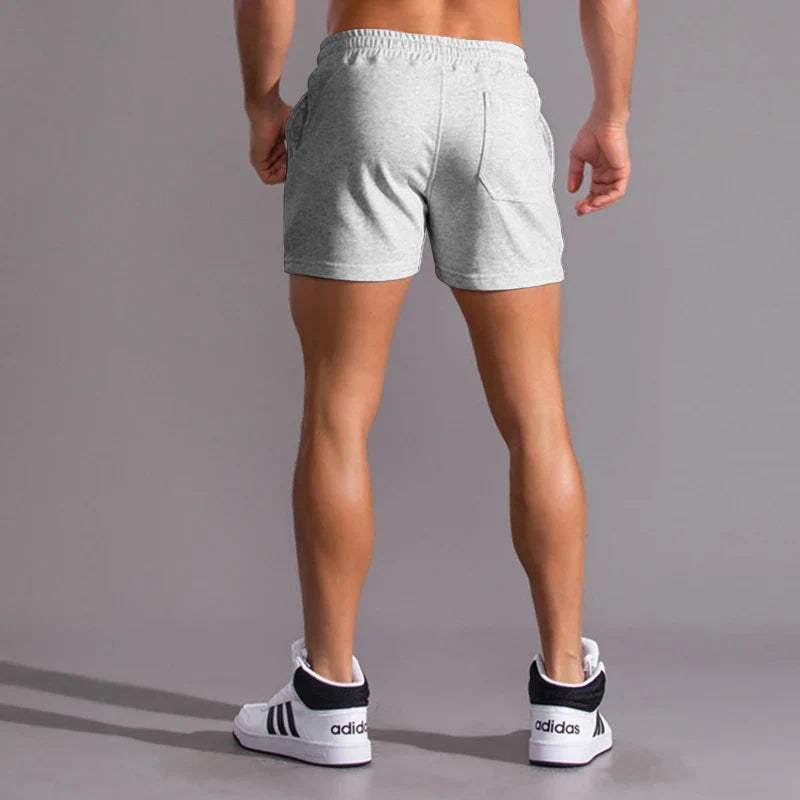 Men's Cotton Casual Shorts with Elastic Waistband