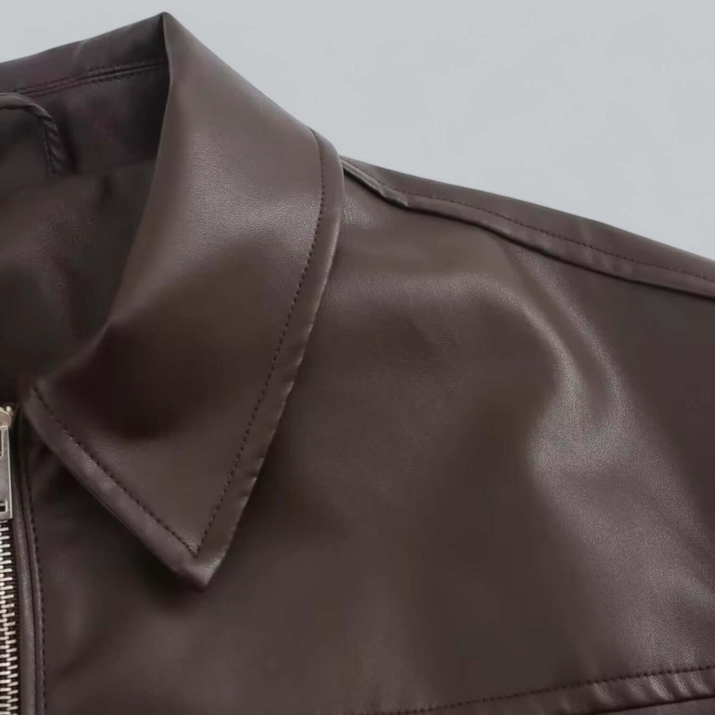 Women's Vintage Style Faux Leather Jacket