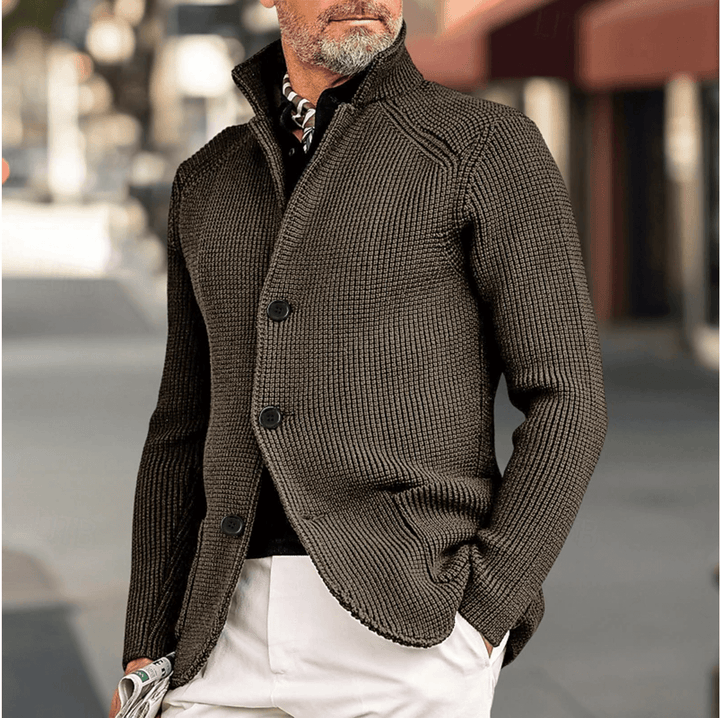 Knit Cotton Cardigan Sweater