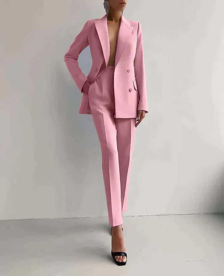 Tailored Blazer and Trousers Set for Women