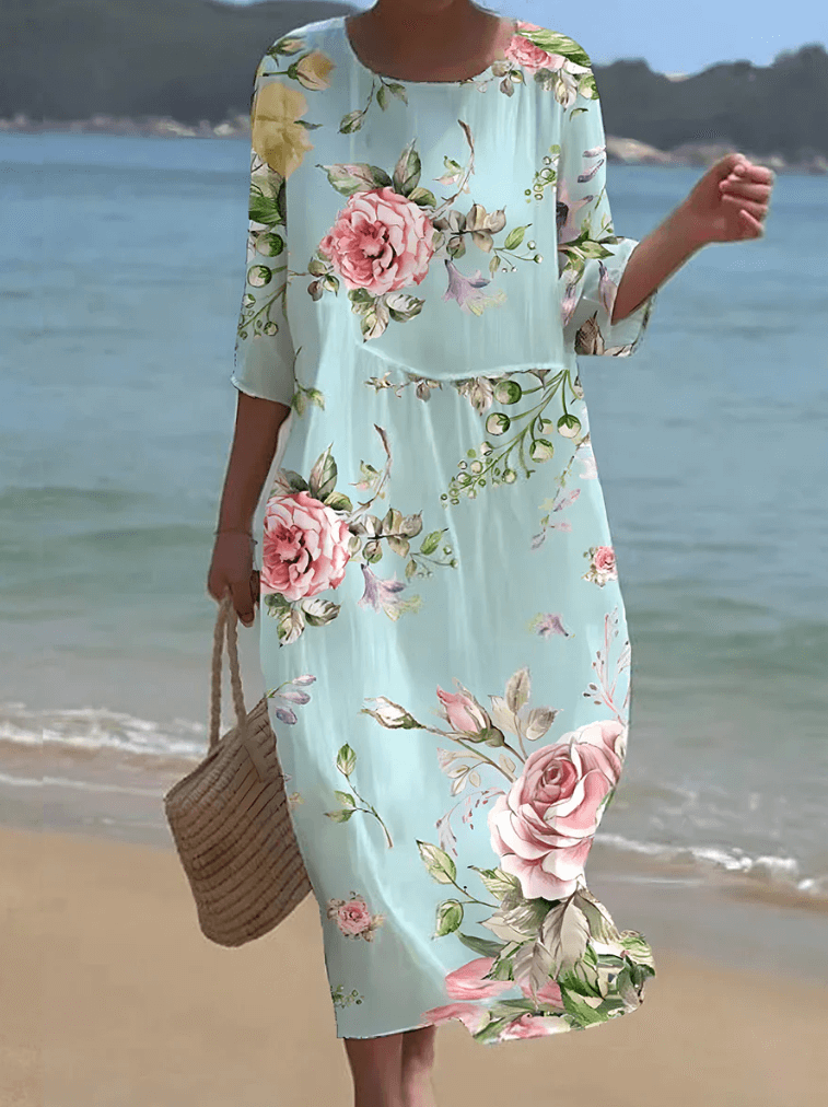 Women's Long Sleeve Summer Dress