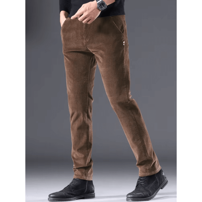 Men's Fleece-Lined Corduroy Winter Pants