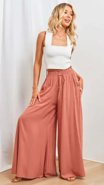 Women's Loose Fit Drawstring Trousers