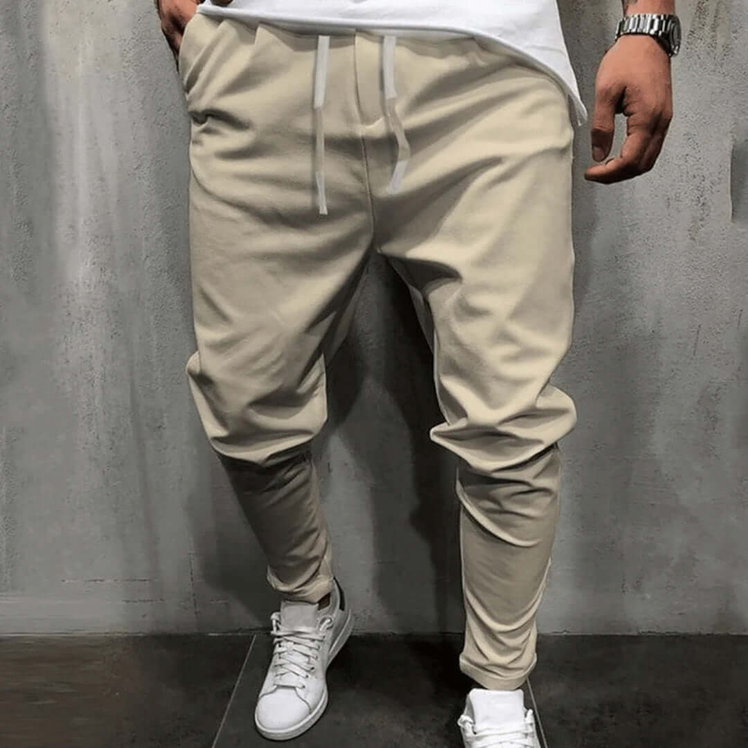 Men's Tapered Fit Joggers - Elastic Waist & Cuffs