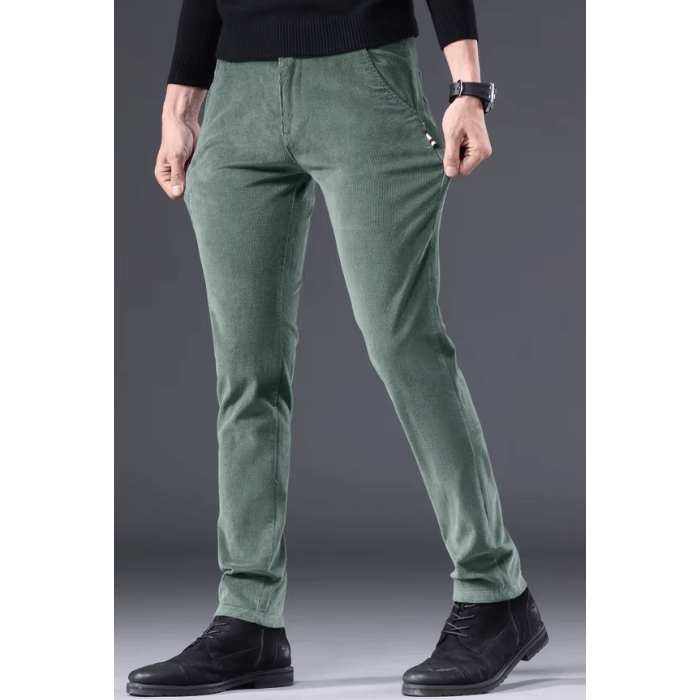 Men's Fleece-Lined Corduroy Winter Pants
