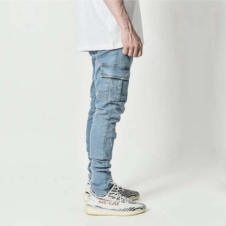 Men's Slim Fit Stacked Casual Jeans