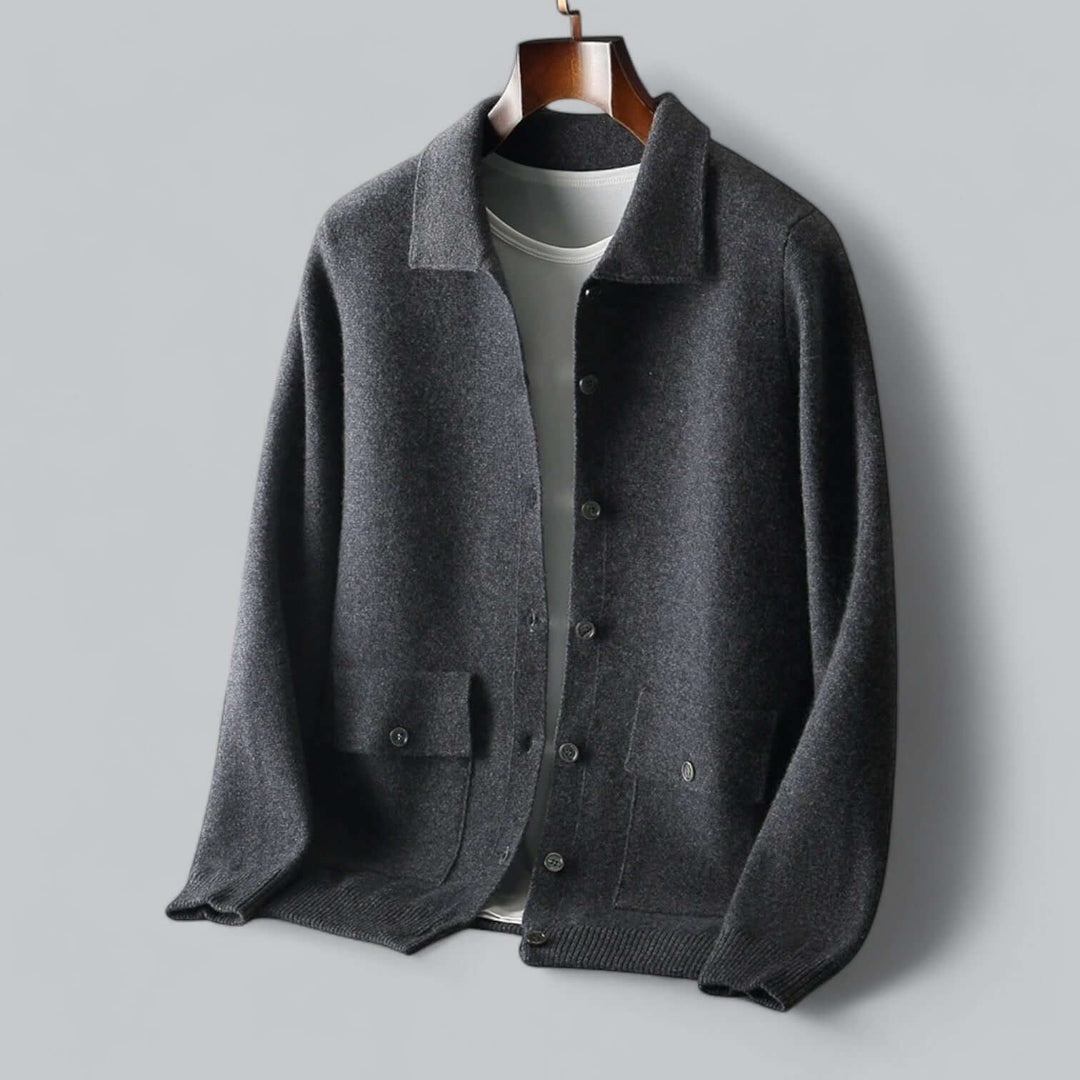 Men's Cashmere Blend Cardigan Jacket
