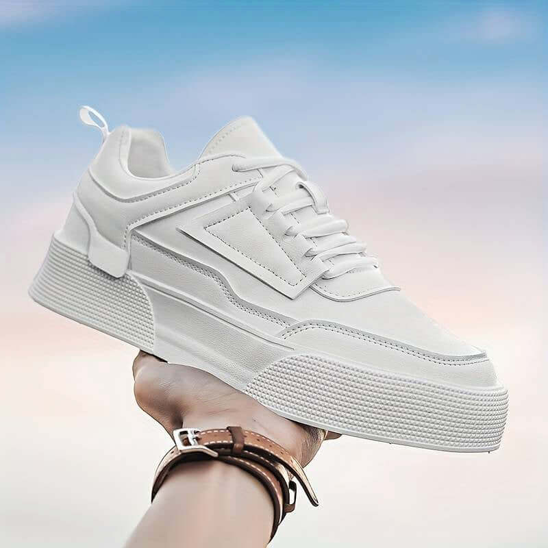 Men's White Platform Trainers