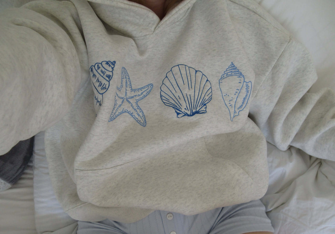 Women's Seashell Print Hoodie