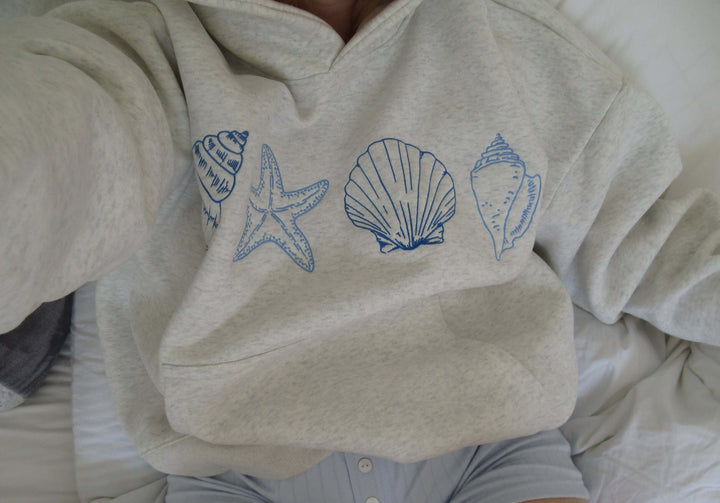 Women's Seashell Print Hoodie