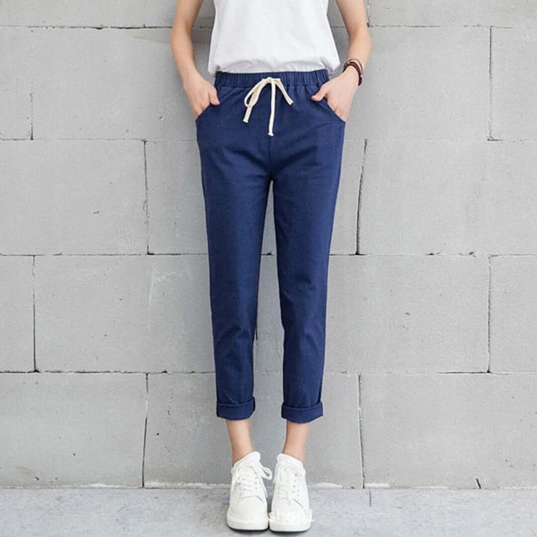 Casual Straight-Leg Trousers