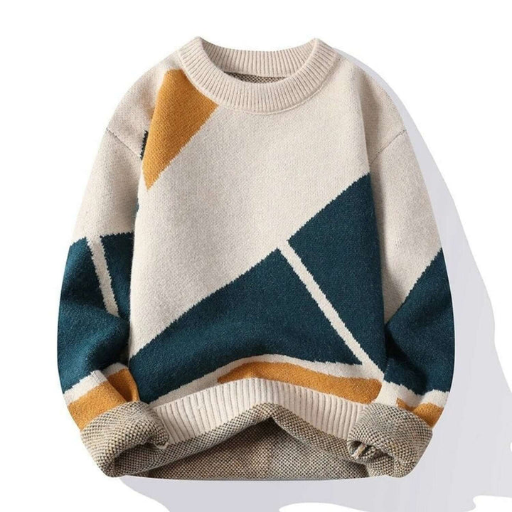 Men's Knitted Sweater - Warm Cotton