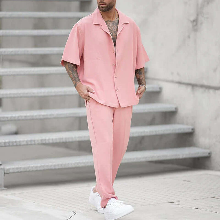 Men's Loose Fit Shirt and Pants Set