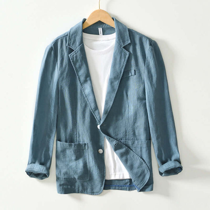 Men's Linen Jacket - Lightweight All-Season Blazer