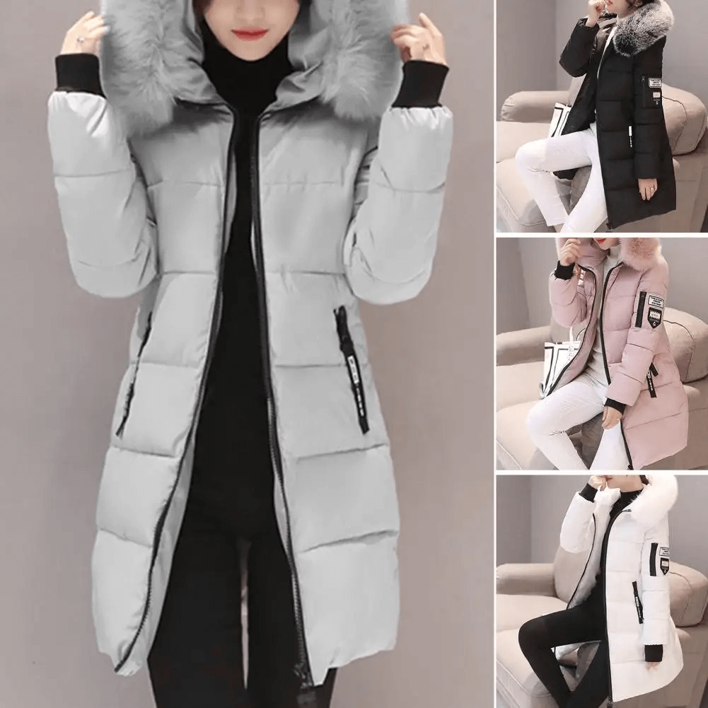 Windproof Puffer Coat for Women