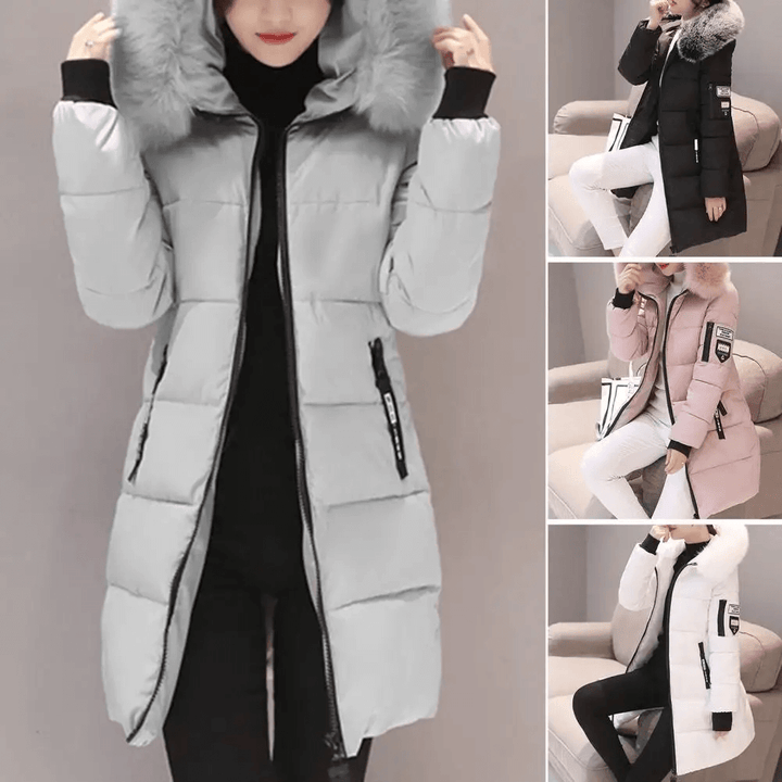 Windproof Puffer Coat for Women